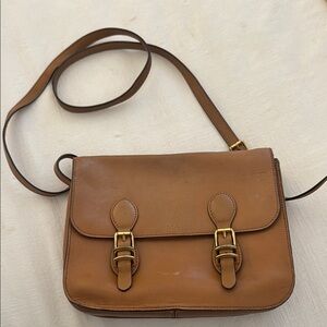 Ralph Lauren Tan Leather Crossbody Bag